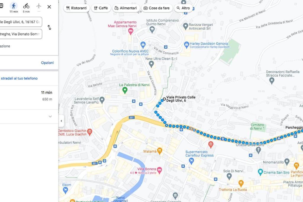 L'Eremo In Citta Lägenhet Genua Exteriör bild